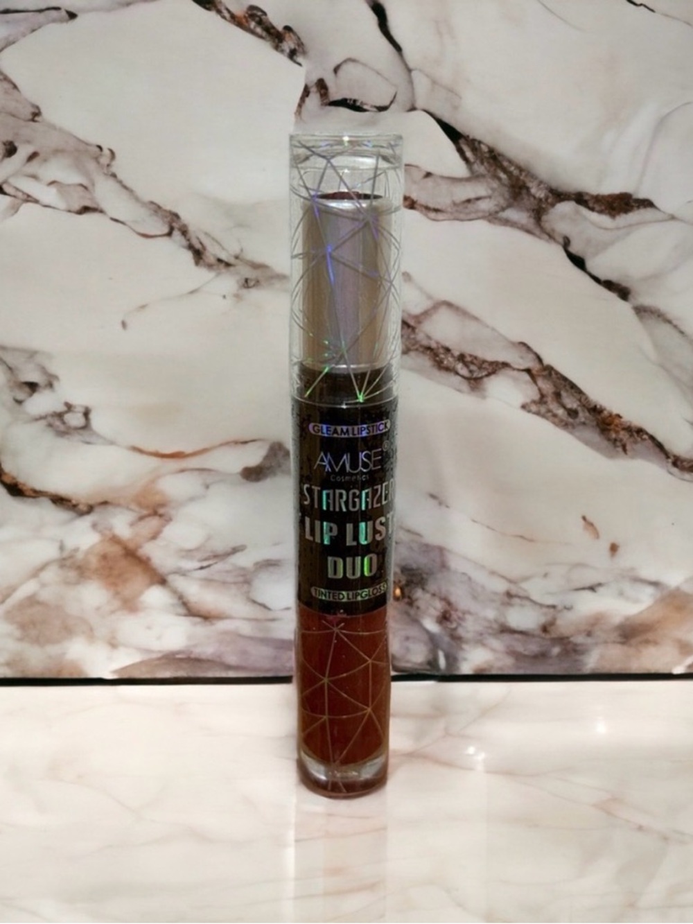 Amuse Lip Lust Duo Stargazer 2-in-1 Lipstick & Lip Gloss Dual Ended Long Lasting